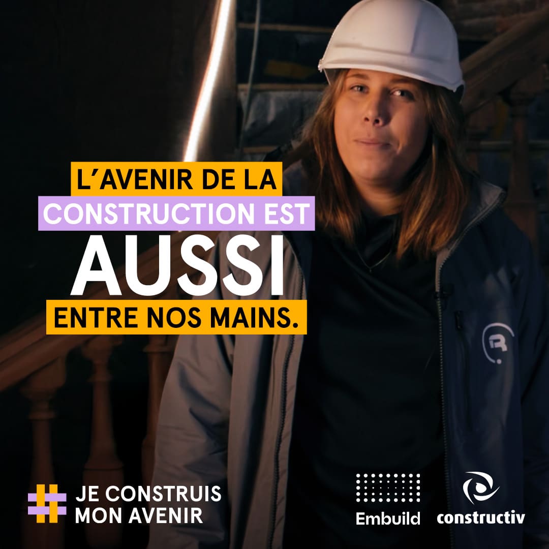 Reno.energy & fille : Campagne Embuild "Construction & fille" pour mettre en valeur le talent des femmes dans le secteur de la construction : Marie Thiry, conductrice de chantier chez Reno.energy